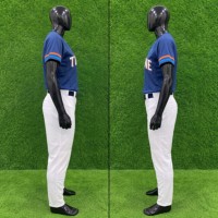 Maillot de baseball sublimé TOPLINE pour femme, dégradé de couleurs, manches courtes, anti-humidité, coupe classique, toutes saisons