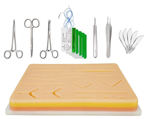 Stainless Steel Manual <b>Suture</b> Practice <b>Kit</b> for Medical Students | Reusable <b>Suture</b> Pad Tool <b>Kit</b> with Thread & Needle CE Certified - Product Image 2