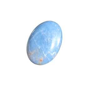 SoulWise Oval Blue Fluorite <b>Crystal</b> Stone Polished Semi-Precious Gemstone for Feng Shui Home Decoration - Product Image 1