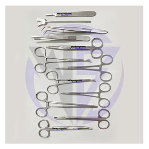 Juego de 13 Instrumentos Básicos para Cirugía Menor con Pinzas Quirúrgicas de Acero Inoxidable, Portaagujas, Kit de Entrenamiento Médico y Veterinario - Product Image 4