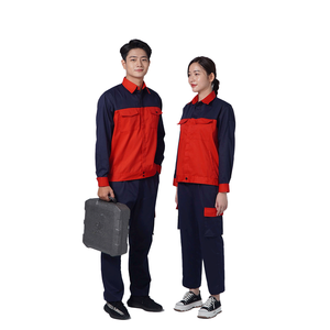 Durable Cotton Anti Shrink Workwear <b>Uniforms</b> Breathable Khaki Fabric Reflective Safety <b>Construction</b> Work Clothing 4SU - Product Image 2