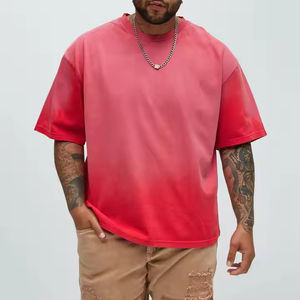 Camisetas de Hombre de Tallas Grandes con Estampado Tie-Dye, Lavado Ácido, Lisas, con Logotipo Personalizado, de Algodón, Hechas en Pakistán, Venta al Por Mayor OEM HSI, Tendencia 2026 - Product Image 3