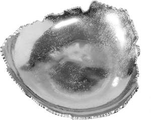 Silver Hammered <b>Decorative</b> <b>Bowl</b> Irregular Edge Metal Serving Tray Modern Centerpiece Dish <b>for</b> Fruits <b>Keys</b> Home Decor - Product Image 3