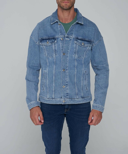 Chaqueta Vaquera de Invierno para Hombre, con Logotipo Personalizado, al por Mayor, Estilo Casual Urbano, 100% Algodón, Ecológica, Lavado Ácido - Product Image 6