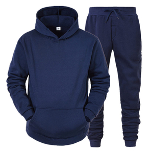 Chándal de invierno personalizado unisex, chándal informal para hombre, sudadera con capucha de forro polar, 100% algodón transpirable, 300g, bordado y tejido. - Product Image 1