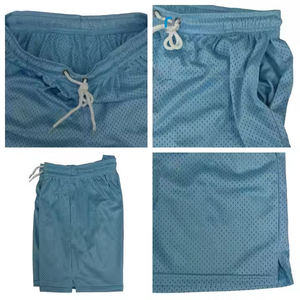 Short de basketball en maille pour homme, personnalisé, en polyester imprimé avec motifs camouflage et effet goutte de flamme - Product Image 4