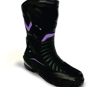Botas de Motocicleta de Cuero con Diseño Único Personalizado, Botas de Carreras de Cuero de Primera Calidad para Hombre con Servicio OEM - Product Image 2