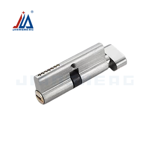 Silinder Kunci Pintu Tunggal Profil Euro Kuningan 70mm dengan Kenop, Silinder Kunci Keamanan Pintu Interior dengan 3 Kunci - Product Image 1