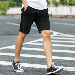 <b>Men</b> Solid Polyester Sporty Front Logo <b>Bermuda</b> <b>Shorts</b> Mid Waist Drawstring Waterproof Quick Dry Breathable Plain Dyed - Product Image 5