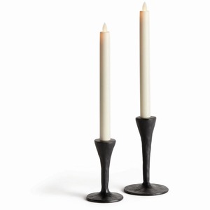 Ensemble de 2 porte-bougies en fer pour la décoration de la maison, design durable - Product Image 2