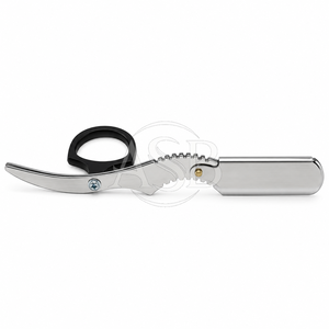Finger <b>Razor</b> Replaceable <b>Blade</b> Stainless Steel <b>Blade</b> Sharp <b>Straight</b> Edge <b>Razor</b> Grooming Tool Ring Handle - Product Image 2