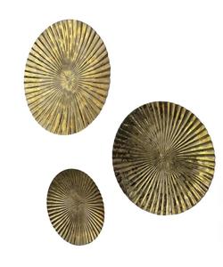 Arte de Pared Metálico Moderno Chapado en Oro, Decoración Circular Hecha a Mano, Decoración Glamurosa para Sala de Estar o Dormitorio - Product Image 5
