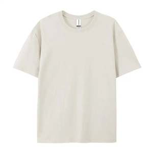 T-shirt décontracté pour homme, vert foncé, manches courtes, col montant, 100% coton tricoté, coupe classique, respirant - Product Image 6