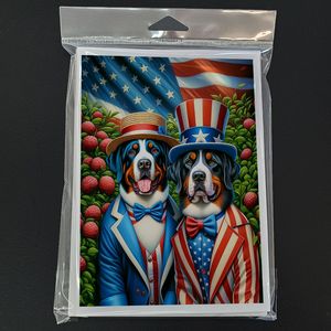 All American Greater pour Swiss Mountain Dog Cartes de vœux Pack 8 Lunatique A7 Taille 5x7 Cartes de note vierges avec enveloppes - Product Image 3