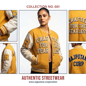 High Quality Leather Sleeve Embroidery Varsity <b>Jackets</b> <b>Women</b> Crew Neck Outdoor Varsity <b>Jacket</b> Ladies Button Up Baseball <b>Jackets</b> - Product Image 3