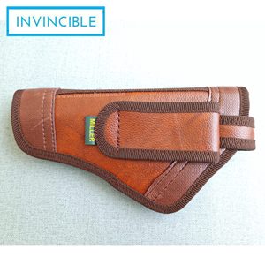 Étui à pistolet en cuir, ceinture de transport pour la chasse, support de pistolet réglable, équipement tactique extérieur pour la ceinture - Product Image 5
