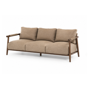 Sofá de Lujo de Madera de Teca Sólida para Exteriores, 3 Plazas, para Resort, Villa, Hotel, Patio, Piscina, Muebles de Descanso, Fabricante Personalizado - Product Image 2