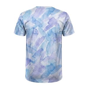 Pastel Purple Marble Fluid Watercolor Tie Dye T-<b>Shirt</b> Sublimated Quick Dry Performance Gym <b>Shirt</b> Urban Style T <b>Shirts</b> - Product Image 2