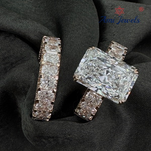 Anillo de Diamantes de Oro Rosa de 14k de Lujo, Joyería Fina Clásica para Propuesta de Matrimonio, Regalo de Aniversario y Ocasiones Especiales - Product Image 1