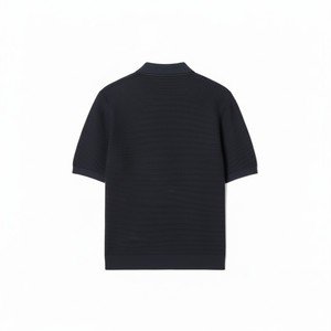 เสื้อโปโลผู้ชายแขนสั้นผ้าฝ้ายถักปักลายคุณภาพสูงสำหรับฤดูใบไม้ร่วง ระบายอากาศได้ดี ปกคอพับ เป็นมิตรกับสิ่งแวดล้อม ทรงปกติ - Product Image 3