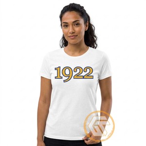 เสื้อยืดคอกลมแขนสั้นผ้าฝ้ายสีเทาสำหรับผู้หญิง Sigma Gamma Rho ระบายอากาศได้ดี แห้งเร็ว เป็นมิตรกับสิ่งแวดล้อม มีโลโก้ เหมาะสำหรับฤดูร้อน ป้องกันรังสียูวี - Product Image 1