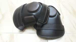 Leather Polo <b>Knee</b> Guard – 3 Strap Equestrian Horse Riding <b>Knee</b> <b>Protector</b> for Polo & Training (OEM/Custom) - Product Image 3