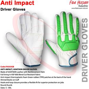 Gants de conducteur anti-chocs résistants aux coupures Doublure complète Pouce rond Style Fahrerhandschuhe avec des gants de sécurité de protection maximale - Product Image 5