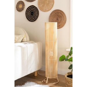 Lámpara de Pie de Ratán Hecha a Mano al por Mayor, Luz de Pie Tejida Natural, Iluminación de Estilo Boho para Sala de Estar, Dormitorio, Hotel, Villa - Product Image 4