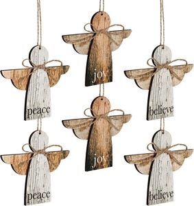 Indian Exporter Wooden <b>Tree</b> Pendant Hanging Ornaments for <b>Christmas</b> Garden Decoration Home Decor and Seasonal Use For Sale - Product Image 2