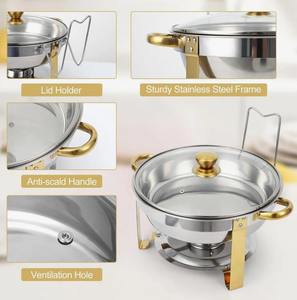 Recipiente redondo de acero inoxidable de 9 cuartos de galón para buffet, calidad de restaurante, al mejor precio - Product Image 3