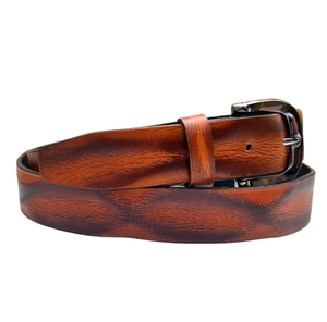 Ceinture florale décontractée de luxe en cuir de vachette véritable, design personnalisé, haute couture, avec boucle en alliage, largeur 2,8 cm - Product Image 1