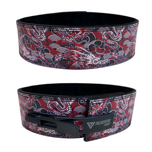 New Lever Buckle Custom Logo 13mm Thickness Anime Printed Advanced Protection Wrap-around Core Support Leather Weightlifting - Product Image 3