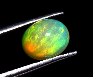 Opale d'Éthiopie naturelle en cabochon, opale de Welo d'Éthiopie, opale arc-en-ciel, opale naturelle en cabochon pour la fabrication de bijoux - Product Image 2