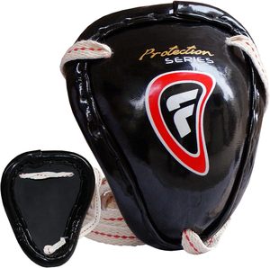 Protège-entrejambe en cuir de vachette personnalisé, confortable, écologique, souple, pour hommes, pour le kickboxing et le Muay Thai, avec lacets - Product Image 3