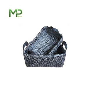 Panier de rangement en bambou écologique vintage, poignées, couleur personnalisée, design carré, Vietnam, pour la maison, la cuisine, plateau à fruits - Product Image 4