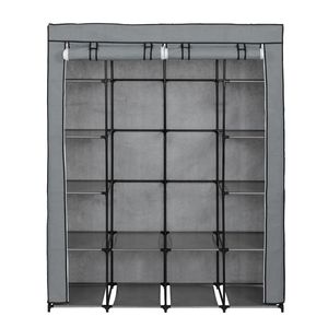 Armadio Portatile Pieghevole con 14 Ripiani, Organizzatore per Vestiti in Tessuto Non Tessuto e Plastica, Facile da Montare RT - Product Image 3