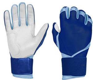 Gants de frappeur de baseball en cuir avec logo personnalisé |   Tissu respirant extensible dans les 4 sens |   Protection sportive |   Vente en gros d'usine OEM - Product Image 5
