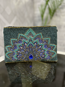 Pochette en toile de coton élégante à motif floral, fermeture à bouton imperméable, sac portable écologique - Product Image 3