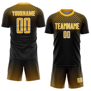 Uniforme de Fútbol Sublimado Personalizado de Alta Calidad, Conjunto Corto Unisex de Secado Rápido y Transpirable, Fabricación OEM, Envío Internacional al por Mayor - Product Image 4