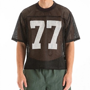 Custom Oversized Mesh Fan Jersey <b>Retro</b> Number Graphic Breathable Short Sleeve Unisex Sports Streetwear Supporter <b>Shirt</b> Wholesale - Product Image 3