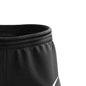 Pantalon de survêtement sportif noir pour homme, taille élastique, séchage rapide, motif imprimé par sublimation, léger, idéal pour l'été - Product Image 3