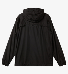 Veste coupe-vent décontractée pour homme, personnalisée, noire, en polyester, col montant, fermeture éclair, à capuche, pour l'été - Product Image 4