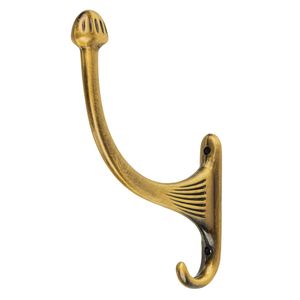 Antique Brass Wall Hooks Decorative Entryway Organizer Handmade Storage Solution For Modern <b>Rustic</b> Home Interiors - Product Image 5