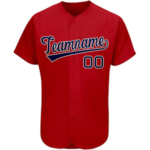 Camiseta de Béisbol Personalizada, Impresa, de Manga Corta, Alta Calidad, Unisex, Deportiva, Transpirable, Cuello en V, Poliéster/Algodón, Tallas Grandes - Product Image 3