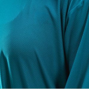 Camiseta Deportiva de Manga Larga para Mujer, Color Azul Océano, Transpirable, de Secado Rápido, Ligera, para Gimnasio, Fitness, Running y Entrenamiento - Product Image 6