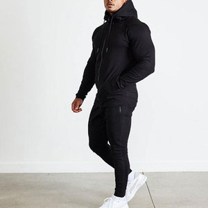 Survêtements de sport d'hiver personnalisés de haute qualité en gros, 100 % coton, séchage rapide, légers, à capuche, pour hommes, personnalisables - Product Image 2