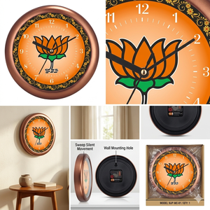 Liviya Personalized Political Leader Wall Clock for Corporate & Campaign Use-Thanksgiving & Father's Day Promotional <b>Gift</b> - Product Image 3