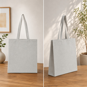 Bolso Tote de algodón ecológico con logotipo personalizado, resistente, 38x42 CMS, bolsas de compras biodegradables reciclables, superventas para comestibles - Product Image 4