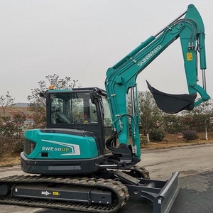 Miniexcavadora de cadenas Sunward SWE60UF de 3 toneladas, motor Eaton, bomba hidráulica PLC, caja de cambios - Alta eficiencia, buen precio - Product Image 2