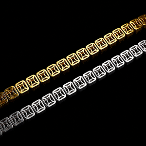 Impresionante Cadena Cubana con Diamantes de Moissanita, Collar Completamente Cubierto de Diamantes para Regalo de Boda, Unisex, Estilo Hip Hop Urbano y Atrevido - Product Image 3